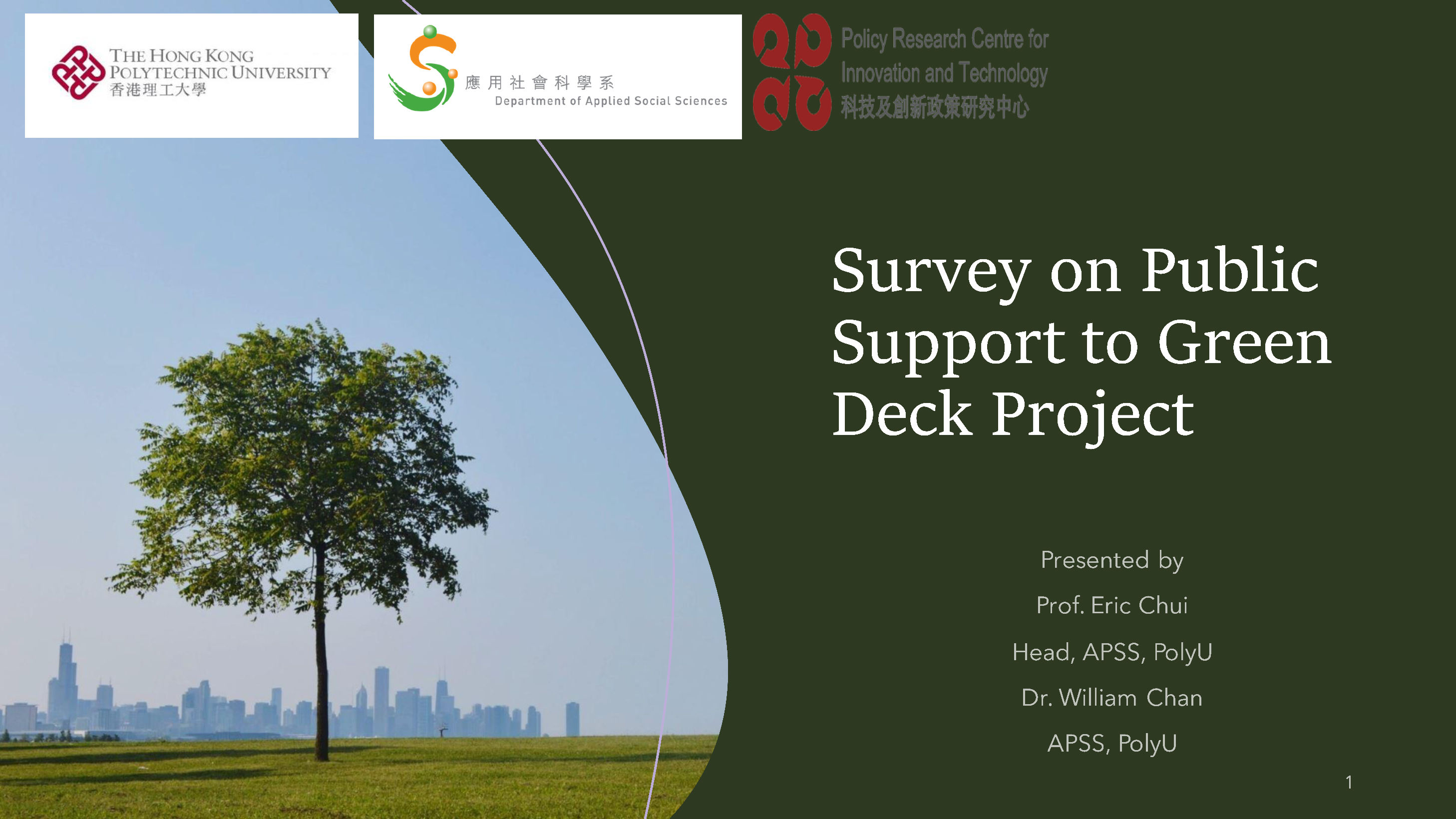Survey on public support to Green Deck Project