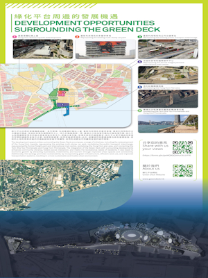 It has been shown at various Green Deck public exhibitions<br/>Exhibition Panel 8, Option 2<br/><br/>Supported by Arup Hong Kong Limited and Rocco Design Architects Associates Ltd.